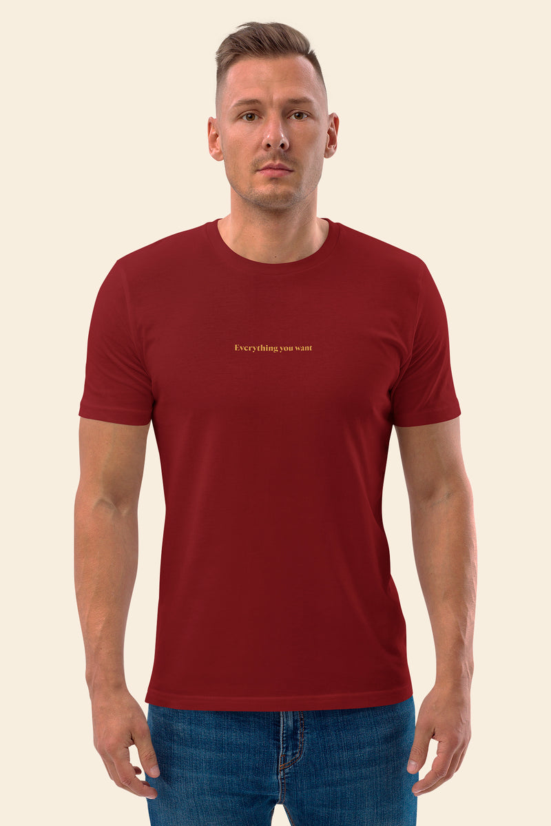 EVERYTHING YOU WANT T-shirt ✸ Burgundy