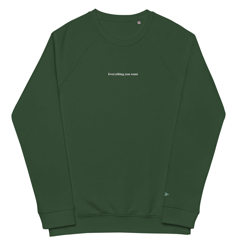 EVERYTHING YOU WANT Sweatshirt ✸ Green + White